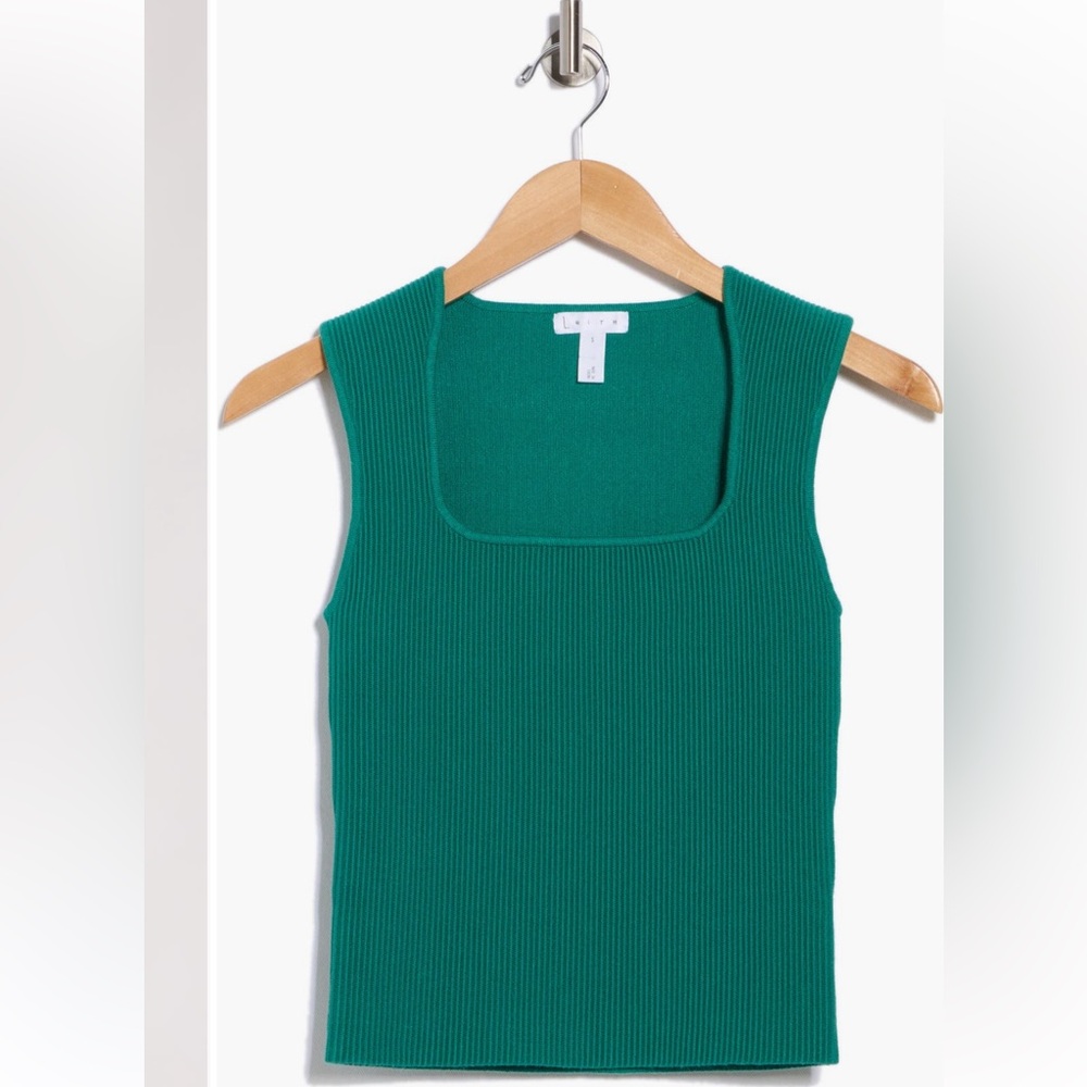 Leith Square Neck Sweater Tank - Picture 3 of 7
